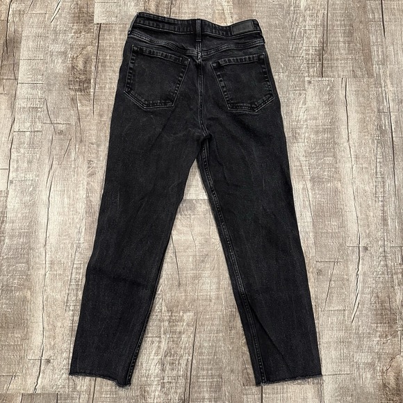 Hollister Ultra High Rise Mom Jean Vintage Stretch Women's Size 3S Black Denim - Picture 10 of 11